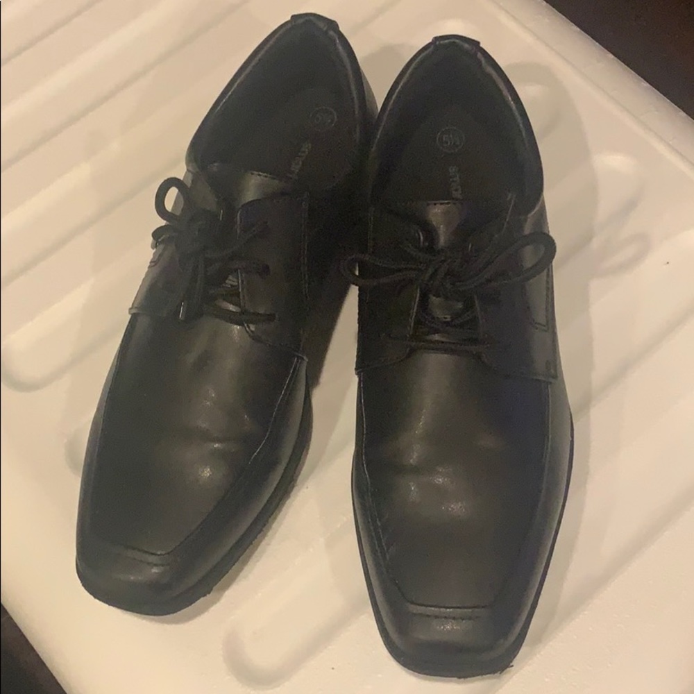 Boys Black Dress Shoes